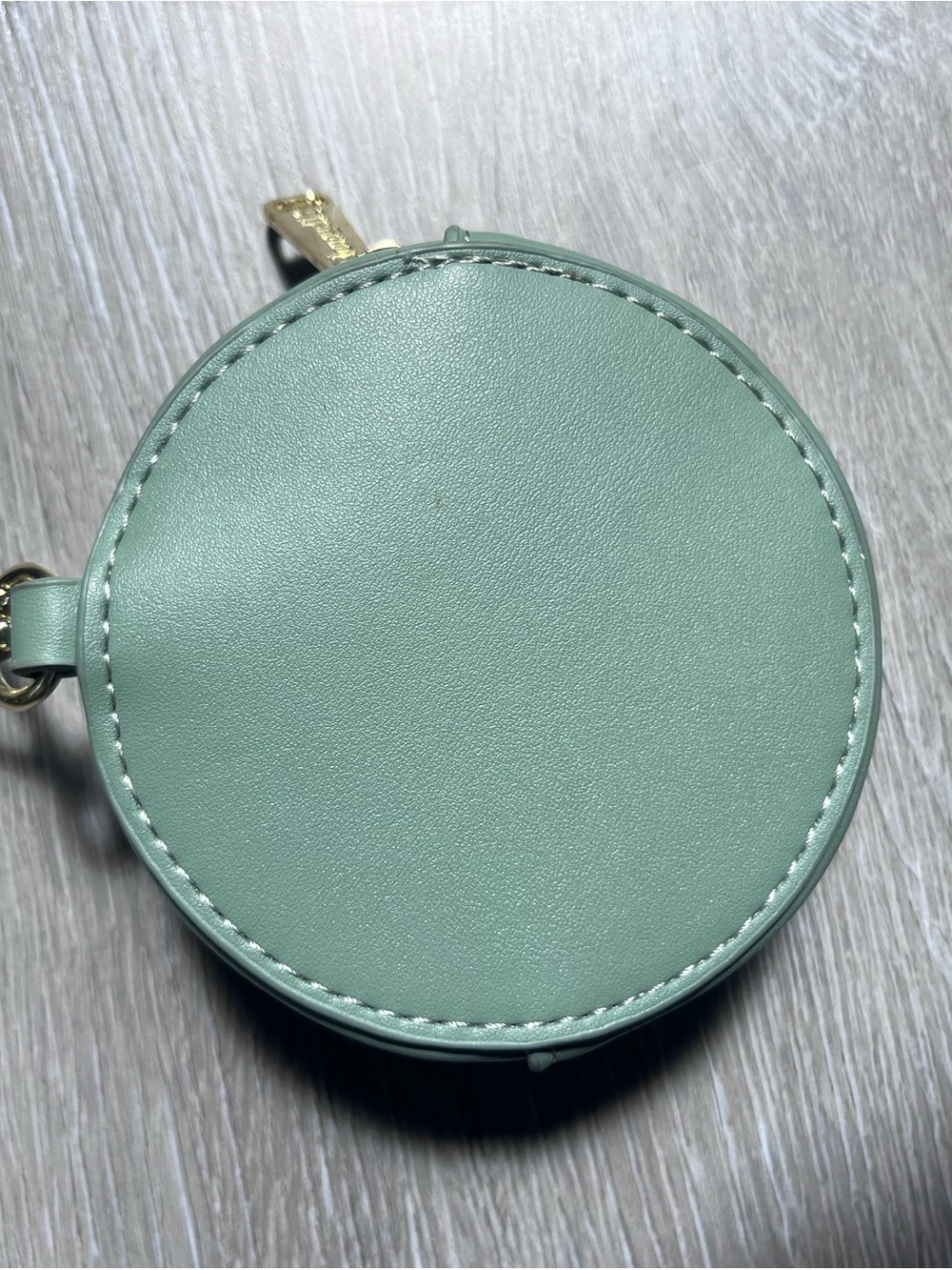 Loungefly Tinker Bell Green Floral Keychain Coin Pouch with Gold Trim - Picture 5 of 8